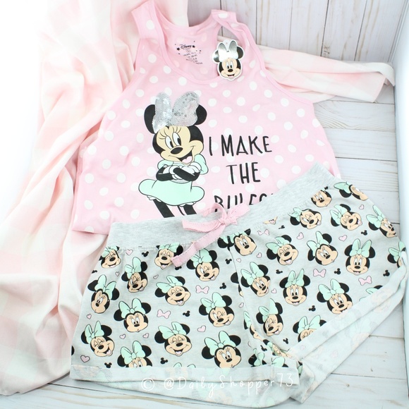 Disney Other - Disney Minnie "I Make the Rules" Pajama Set